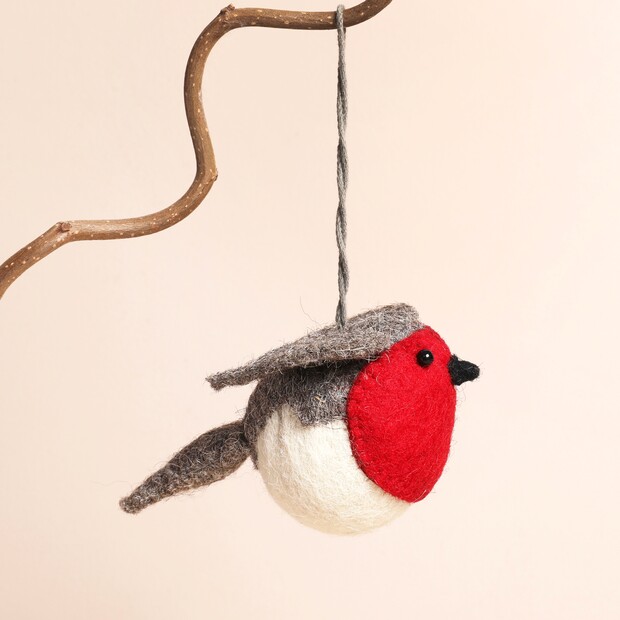 Fiona Walker Classic Robin Hanging Decoration Fiona Walker Classic Robin Hanging Decoration
