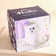 Packaging of the Miss Boo Ghost Shaped Mug With Bow