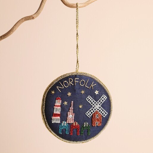 Norfolk Beaded Hanging Decoration Norfolk Beaded Hanging Decoration on a beige background