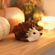 Pistachio Shells Hedgehog Standing Decoration