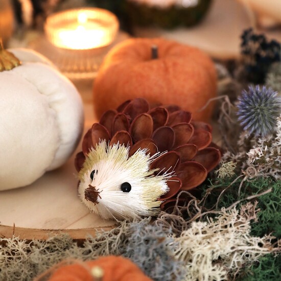 Pistachio Shells Hedgehog Standing Decoration