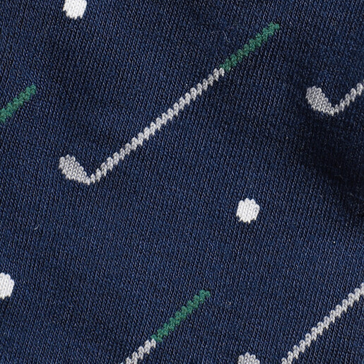 Sock Talk Men's Novelty Golf Bamboo Dress Socks Close Up of Pattern