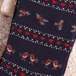 Close Up Women's Fair Isle Holly and Robin Socks