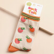 Sock Talk Women's Peach Fruit Bamboo Sock