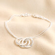 Lisa Angel Ladies' Personalised Sterling Silver Russian Ring Bracelet