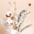 Close Up of Frosty Fields Dried Flower Bouquet