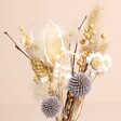 Close Up of Moonrise Dried Flower Posy with Vase