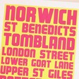 Close Up of Wall Chart Norwich A3 Print 