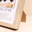 Close Up of Wooden A4 Poster Photo Frame in Natural