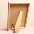 Back of Wooden A4 Poster Photo Frame in Natural