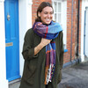 Model Shot of the Multi Colour Tartan Check Winter Scarf