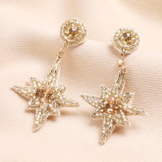 My Doris Mini Gold Star Drop Earrings