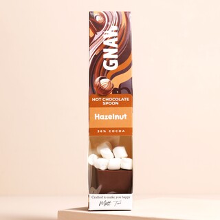 Gnaw Hazelnut Hot Chocolate Spoon with Marshmallows
