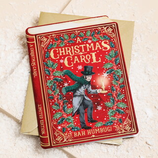 The Art File Christmas Carol Novel Card