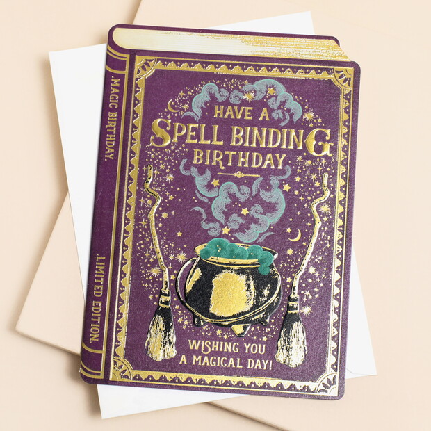 The Art File Spellbinding Birthday Novel Card The Art File Spellbinding Birthday Novel Card