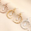 Selection of Crystal Moon and Teardrop Drop Earrings in Rose Gold