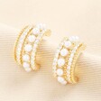 Crystal and Pearl Illusion Earrings