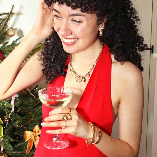 model shot of earrings 