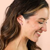 Pink Velvet Bow Stud Earrings