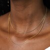 Double Layer Snake Chain Necklace in Gold