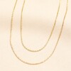 Double Layer Snake Chain Necklace in Gold