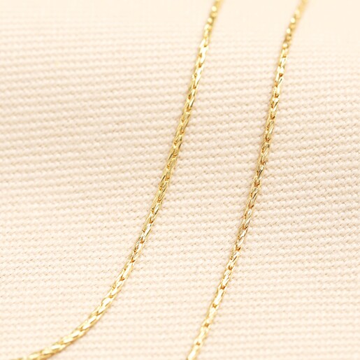 Double Layer Snake Chain Necklace in Gold