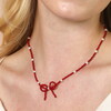 Red and Pearl Beaded Necklace