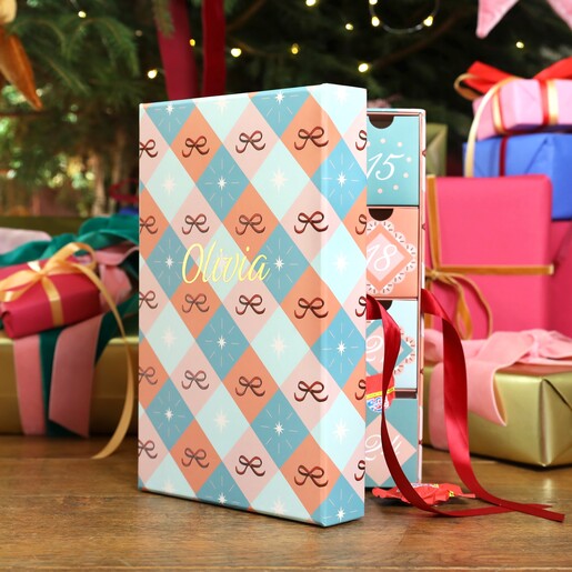 Personalised Fill Your Own Christmas Bow Paper Advent