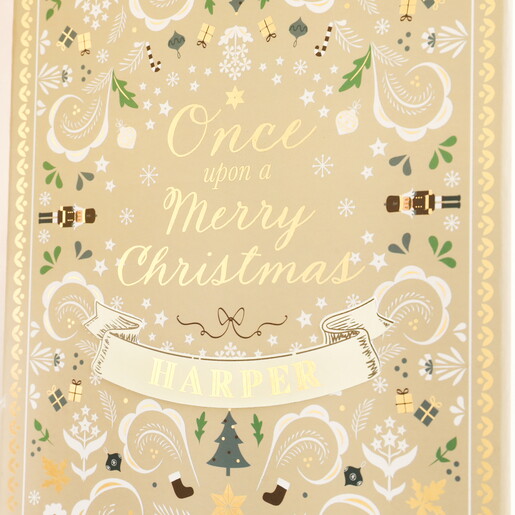 Front of Personalised Little Book of Christmas Paper Advent
