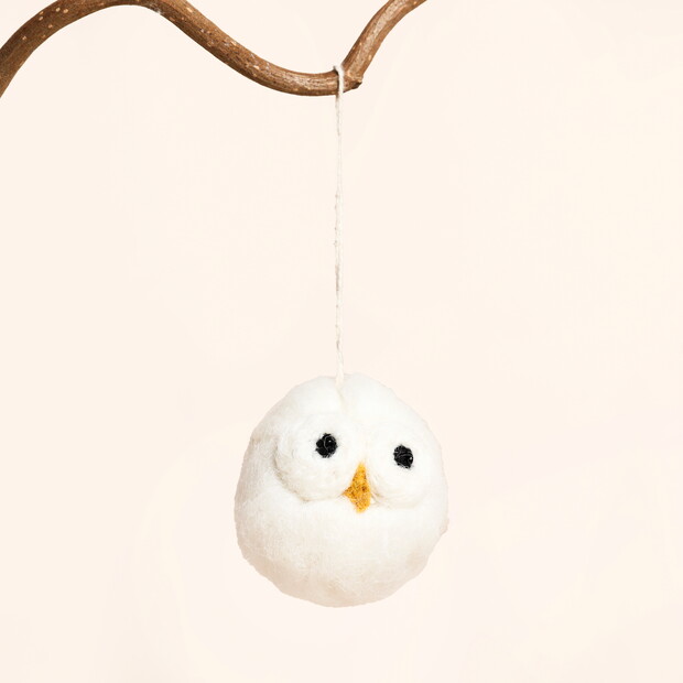 Afroart Felt Barn Owl Hanging Decoration Afroart Felt Barn Owl Hanging Decoration