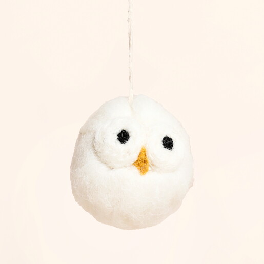 Afroart Barn Owl Felt Decoration