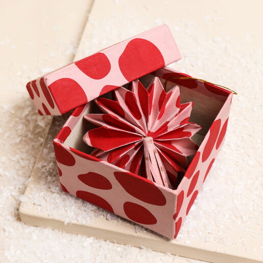 Afroart Red Origami Christmas Tree DecorationAfroart Red Origami Christmas Tree Decoration