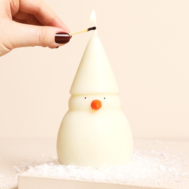 Afroart Snowman Soy Wax Candle