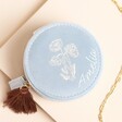 Top view of jewellery case with personalised name