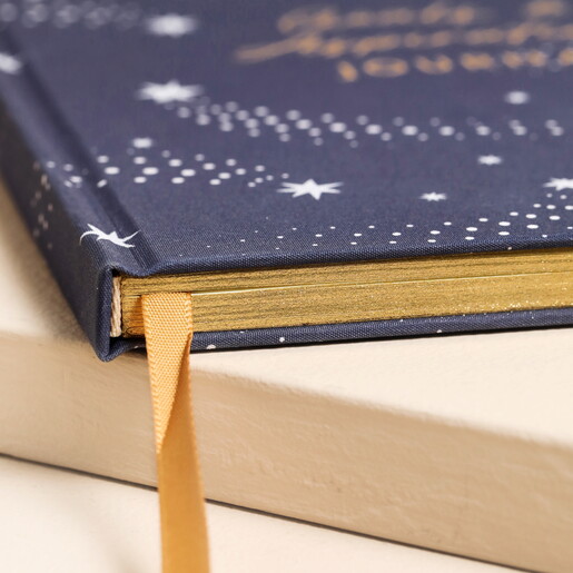 Navy Celestial Goals and Aspirations Notebook