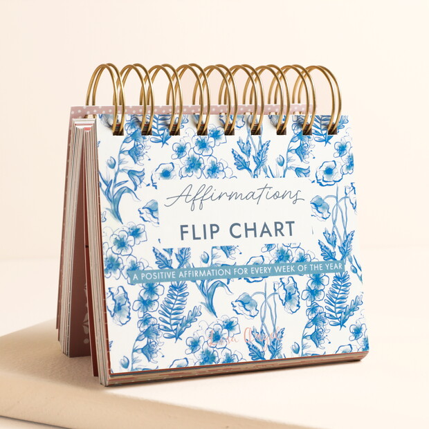 Blue Wildflower Affirmations Desktop Flip Chart Blue Wildflower Affirmations Desktop Flip Chart