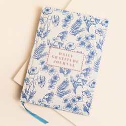 Blue Wildflower Self Care Daily Gratitude Journal