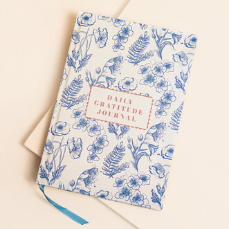 Blue Wildflower Self Care Daily Gratitude Journal