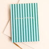 Dreams and Doodles Green Stripe Notebook
