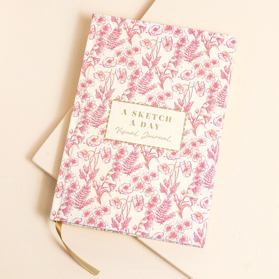 Pink Wildflower Sketch-A-Day Visual Journal