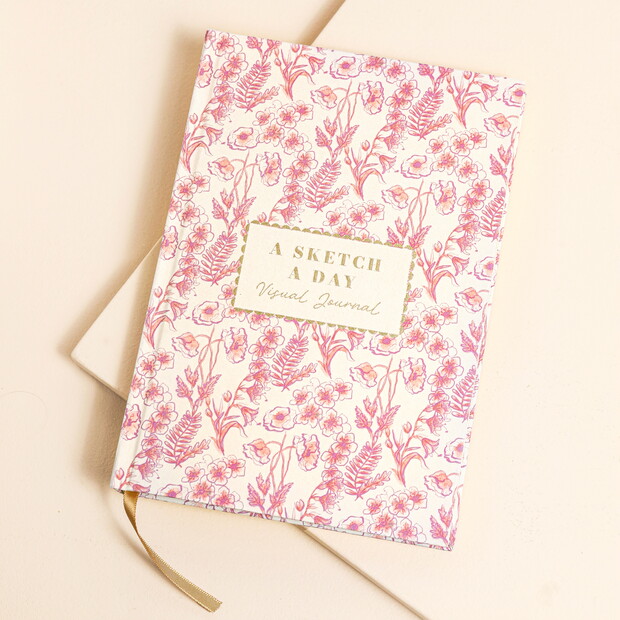 Pink Wildflower Sketch-A-Day Visual Journal Pink Wildflower Sketch-A-Day Visual Journal
