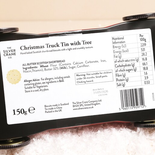 Christmas Truck Butter Shortbread Tin