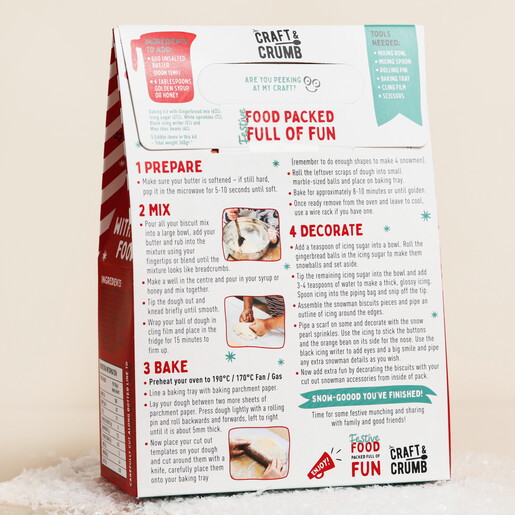 Craft & Crumb Build a Snowman Biscuits and Craft Kit