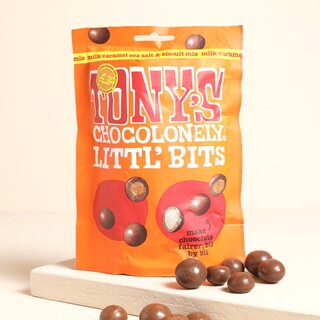 Tony's Chocolonely Littl' Bits Salted Caramel Sea Salt Biscuit