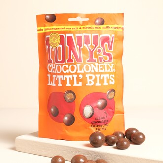 Tony's Chocolonely Littl' Bits Salted Caramel Sea Salt Biscuit