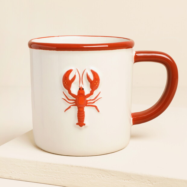 Coastal Living Lobster Stoneware Mug Coastal Living Lobster Stoneware Mug