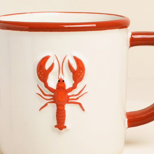 Coastal Living Lobster Stoneware Mug