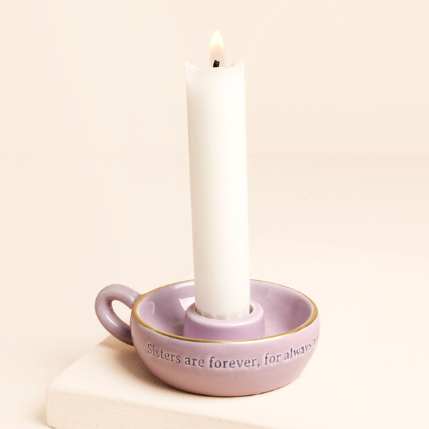 Sister Quote Mini Candle Holder
