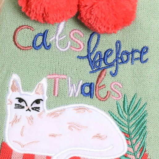 House of Disaster Catnip 'Cat's Before Twats' Hot Water Bottle 