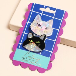 House of Disaster Catnip Set Of 2 Hairclips